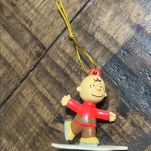 Peanuts Charlie Brown Red and Brown Holiday Ornament